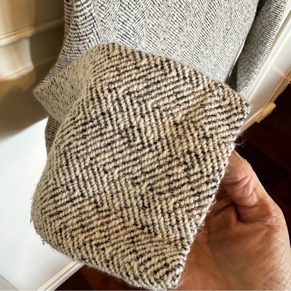 H:Connect Tweed Herringbone Plaid Boucle Women’s Mini Dress Preppy Winter Size S - Picture 7 of 9